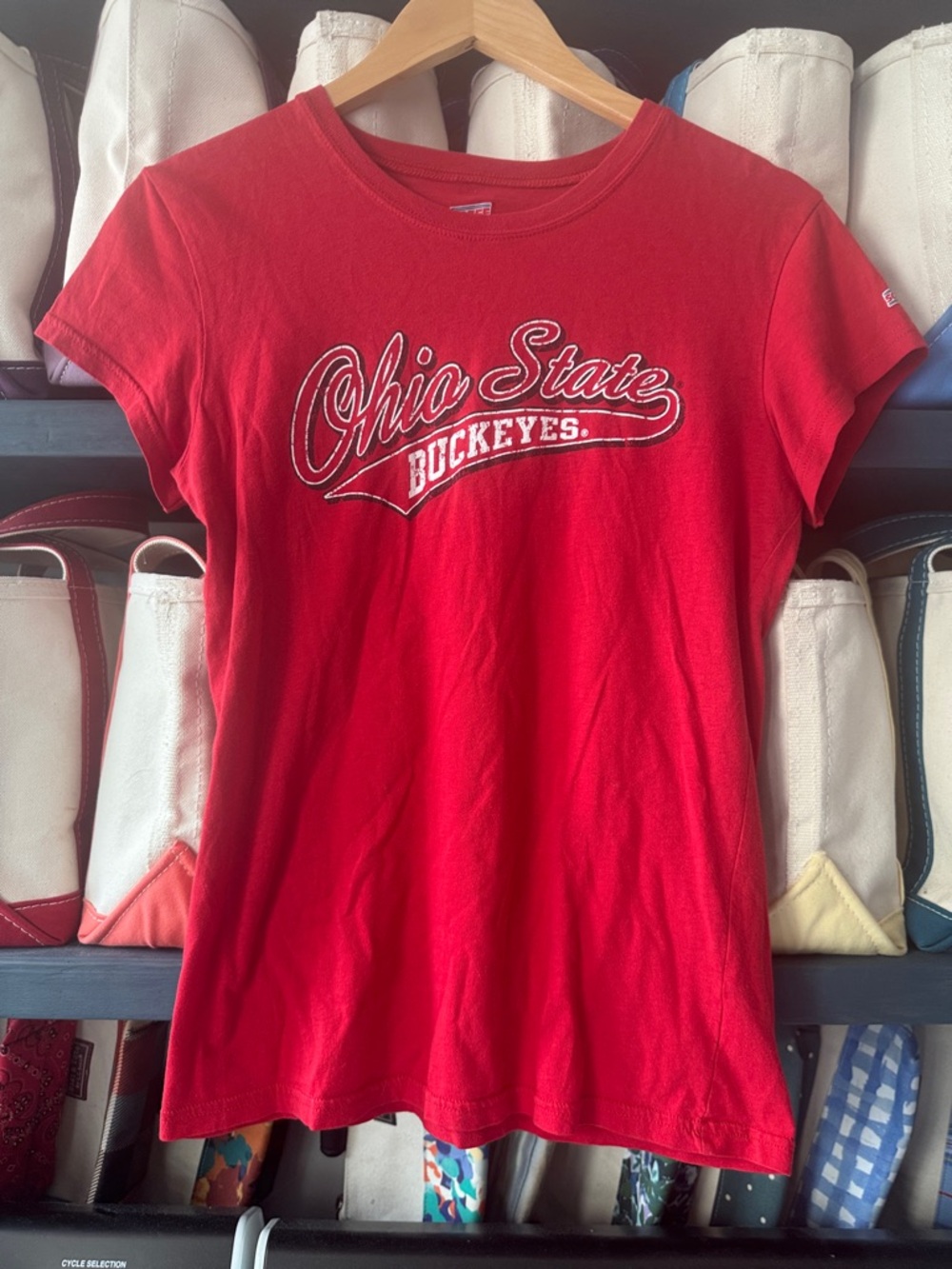 Ohio State Buckeyes Red Short Sleeve Tee - Women's